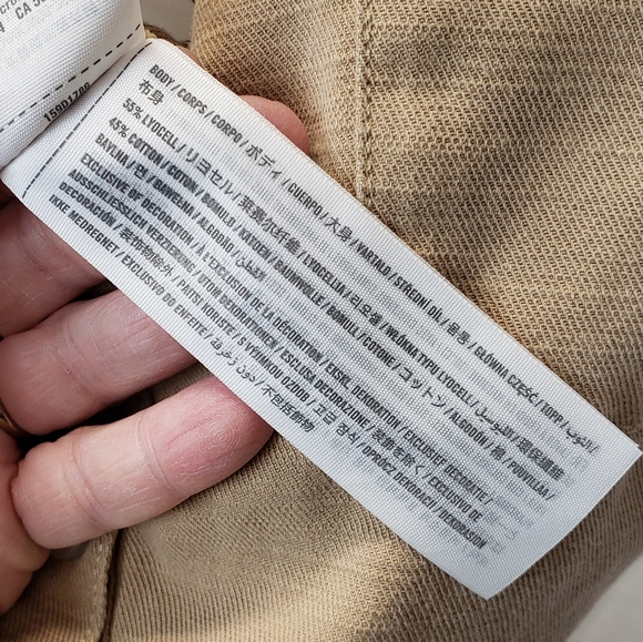 Abercrombie & Fitch Belted Utility Tan Jumpsuit Size Large Tall - Picture 8 of 11